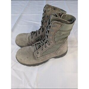 Tactical Research Combat Boots Mens Sage Suede Nylon Lace Up Size 5R
